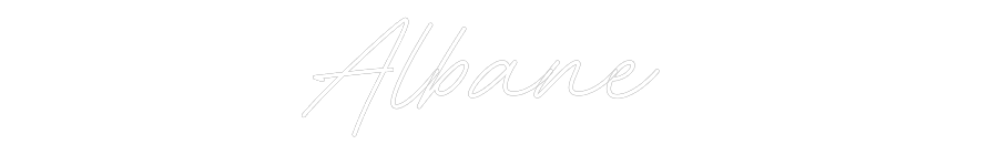 Néon personnalisé: Albane