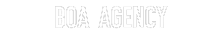 Néon personnalisé: BOA AGENCY