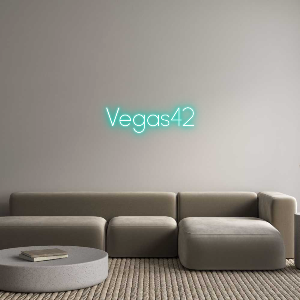 Néon personnalisé: Vegas42