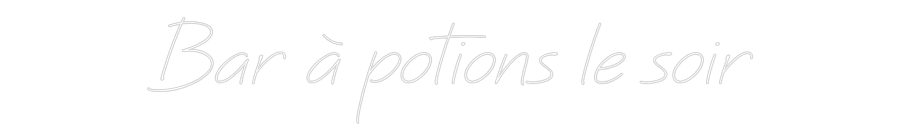 Néon personnalisé: Bar à potions...