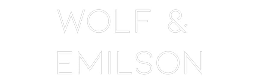 Néon personnalisé: Wolf &
Emils...