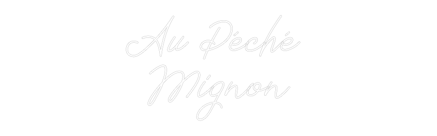 Néon personnalisé: Au Péché
Mi...