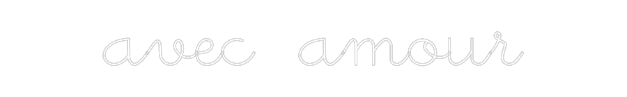 Néon personnalisé: avec amour