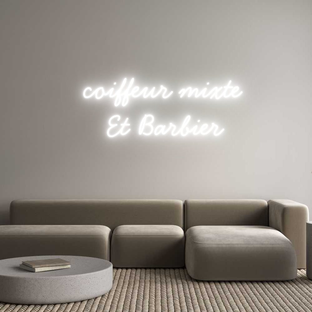Néon personnalisé: coiffeur mi...