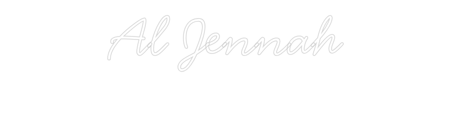 Néon personnalisé: Al Jennah