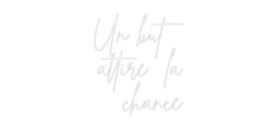 Néon personnalisé: Un but
attir...