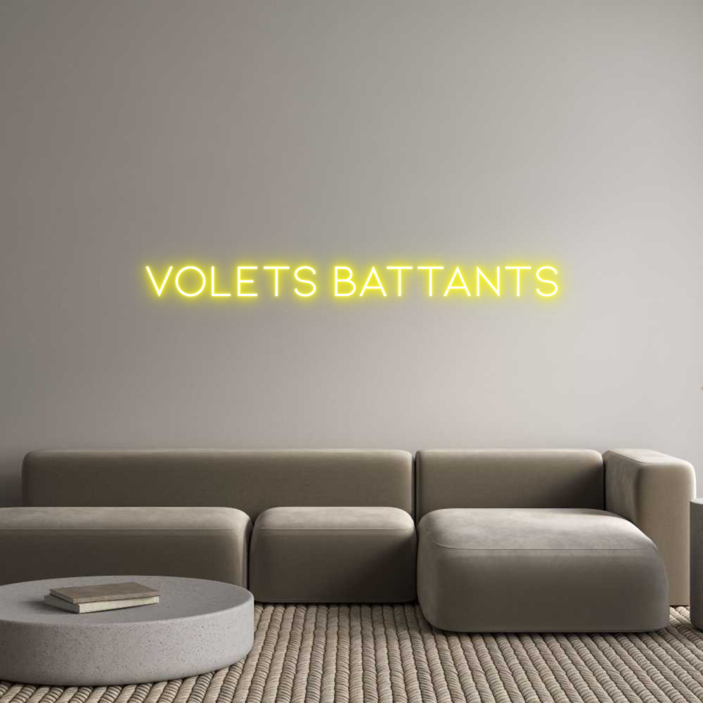 Néon personnalisé: Volets battants