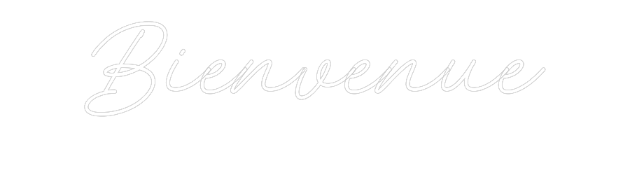 Néon personnalisé: Bienvenue