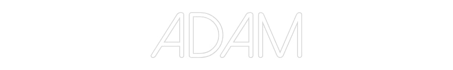 Néon personnalisé: Adam