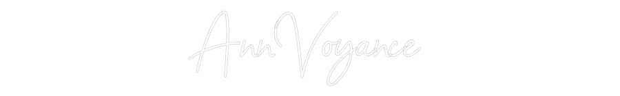 Néon personnalisé: Ann'Voyance