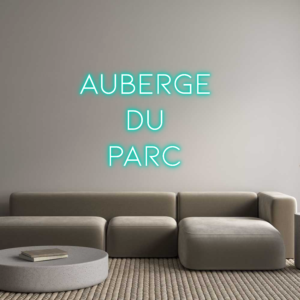 Néon personnalisé: Auberge
du ...