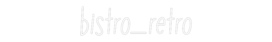 Néon personnalisé: bistro-rétro