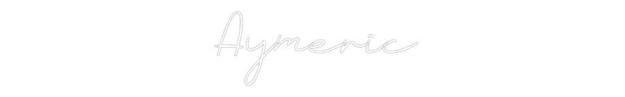 Néon personnalisé: Aymeric