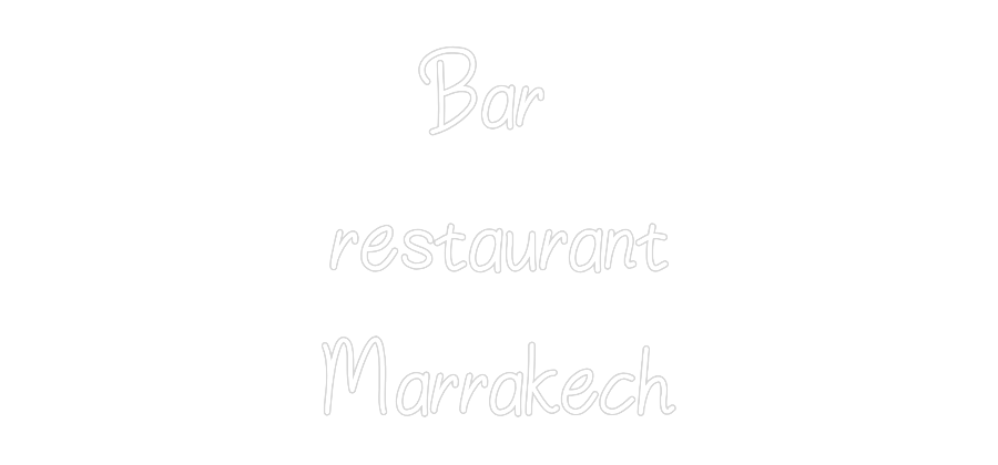 Néon personnalisé: Bar
restaur...