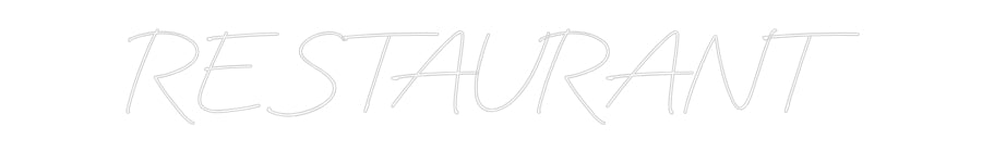 Néon personnalisé: RESTAURANT