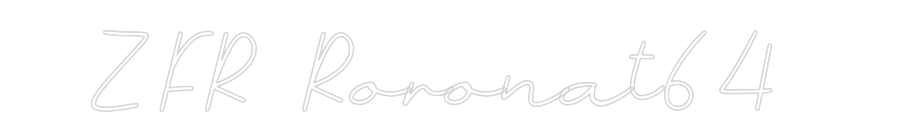 Néon personnalisé: ZFR Roronat64