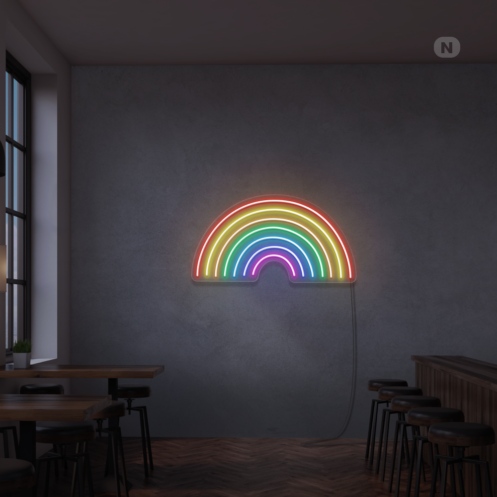 Enseigne Néon Arc en ciel