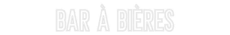 Néon personnalisé: BAR à BIÈRES