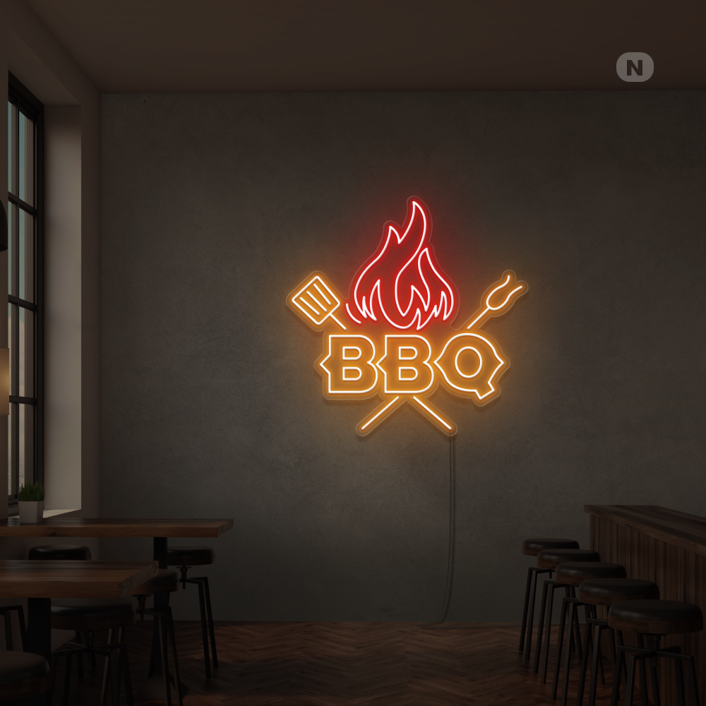 Enseigne Néon BBQ