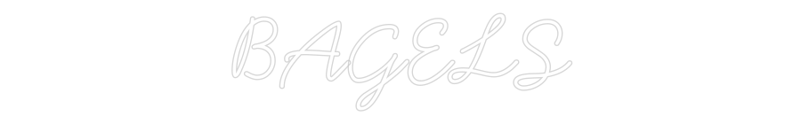 Néon personnalisé: BAGELS