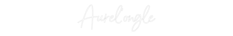 Néon personnalisé: Aurel'ongle