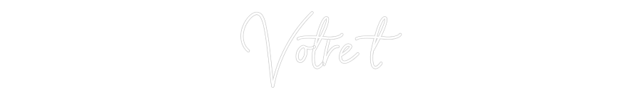 Néon personnalisé: Votre t