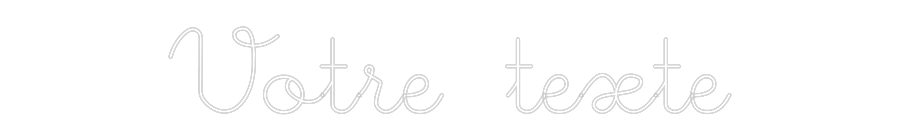 Néon personnalisé: Votre texte