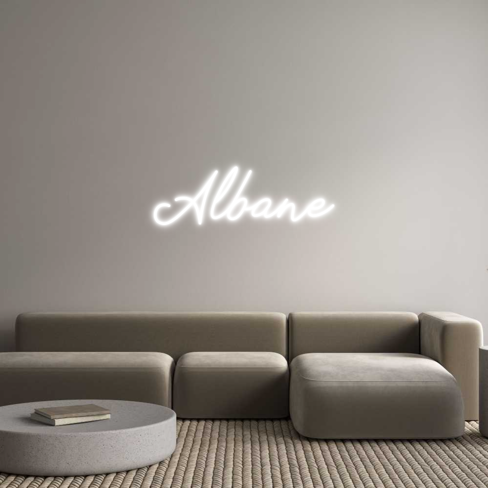 Néon personnalisé: Albane