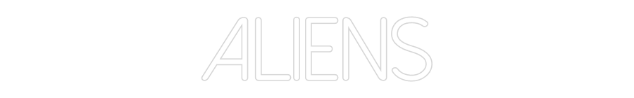 Néon personnalisé: Aliens