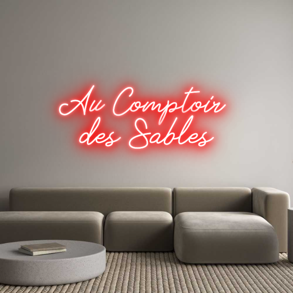 Néon personnalisé: Au Comptoir
...