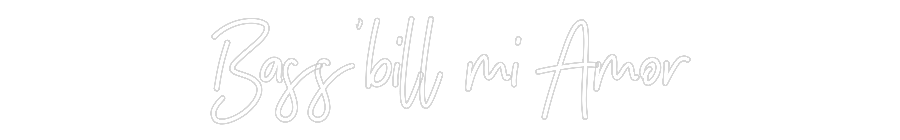 Néon personnalisé: Bass’bill mi ...