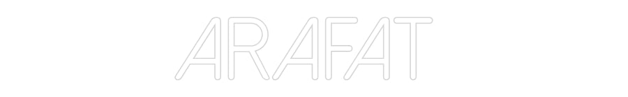 Néon personnalisé: arafat