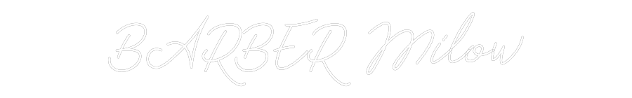 Néon personnalisé: BARBER Milow