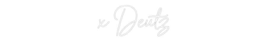 Néon personnalisé: x Deutz