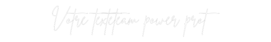 Néon personnalisé: Votre textete...