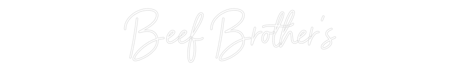 Néon personnalisé: Beef Brother's