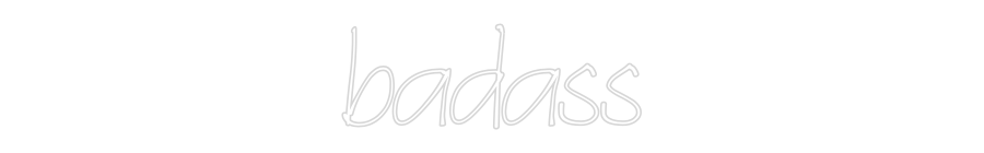 Néon personnalisé: badass