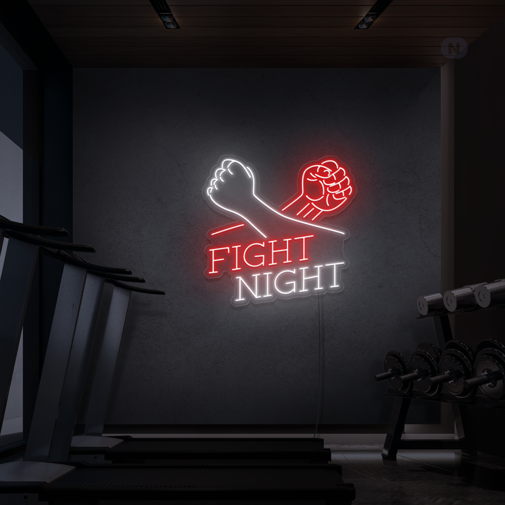Enseigne Néon Fight Night