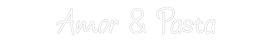 Néon personnalisé: Amor & Pasta