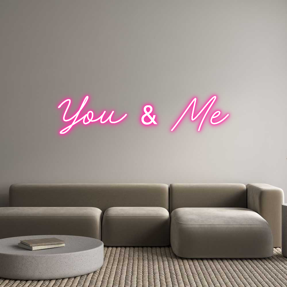 Néon personnalisé: You & Me