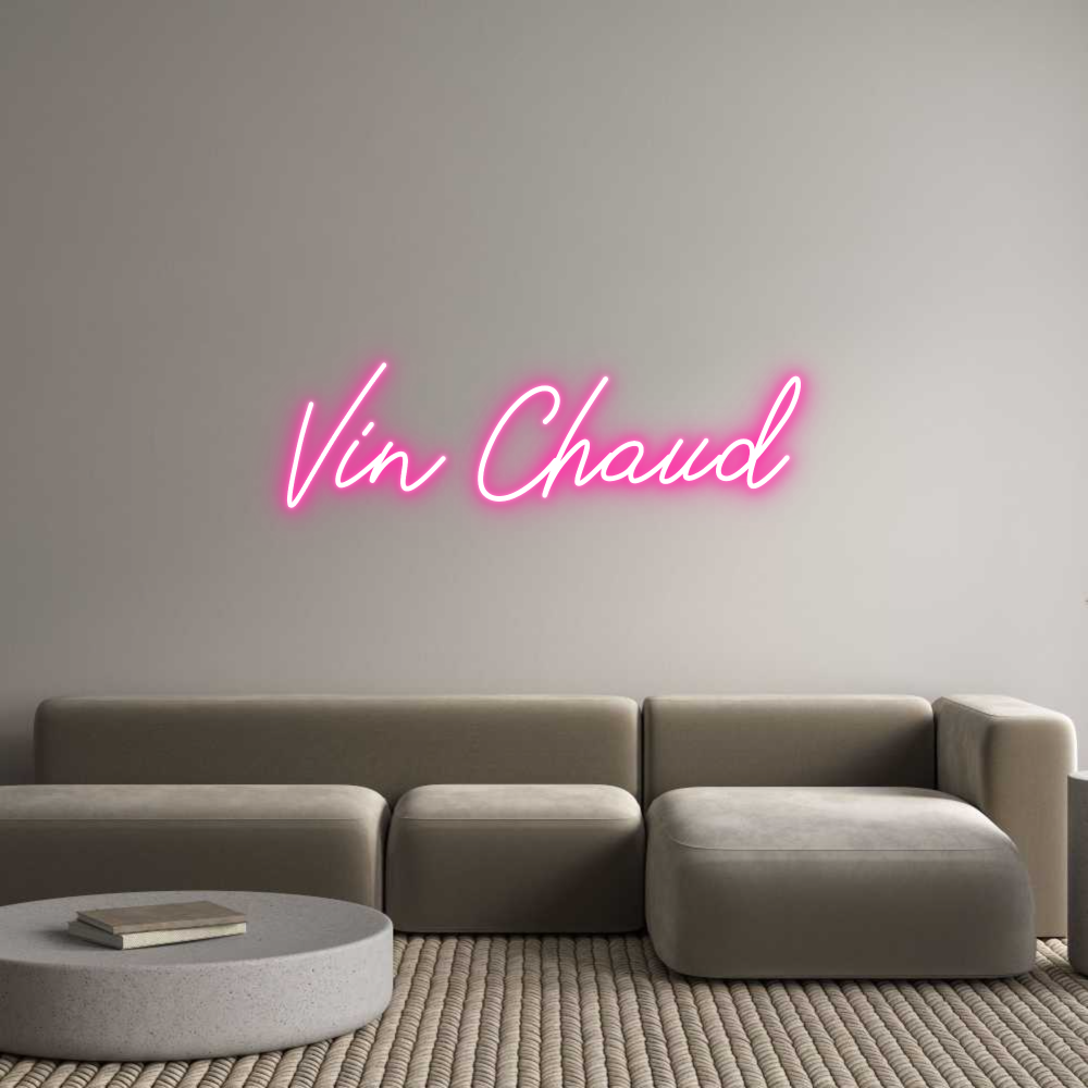 Néon personnalisé: Vin Chaud