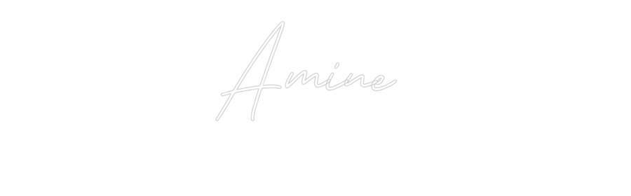 Néon personnalisé: Amine