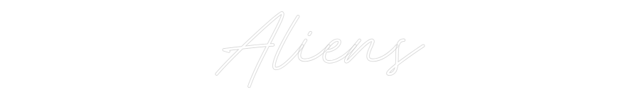Néon personnalisé: Aliens