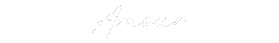 Néon personnalisé: Amour
