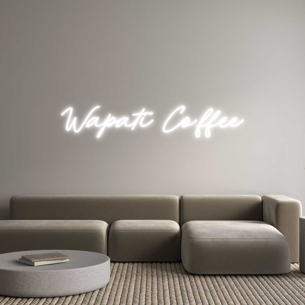 Néon personnalisé: Wapati Coffee