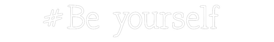 Néon personnalisé: #Be yourself