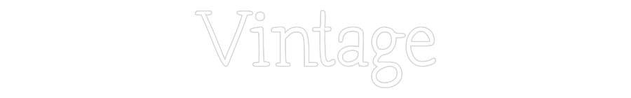 Néon personnalisé: Vintage