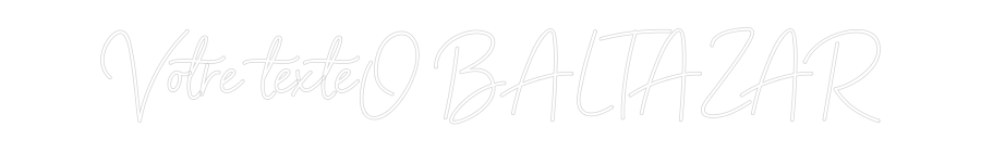 Néon personnalisé: Votre texteO ...