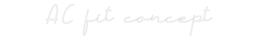 Néon personnalisé: AC fit concept