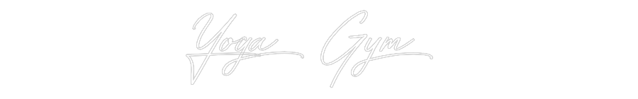 Néon personnalisé: Yoga Gym